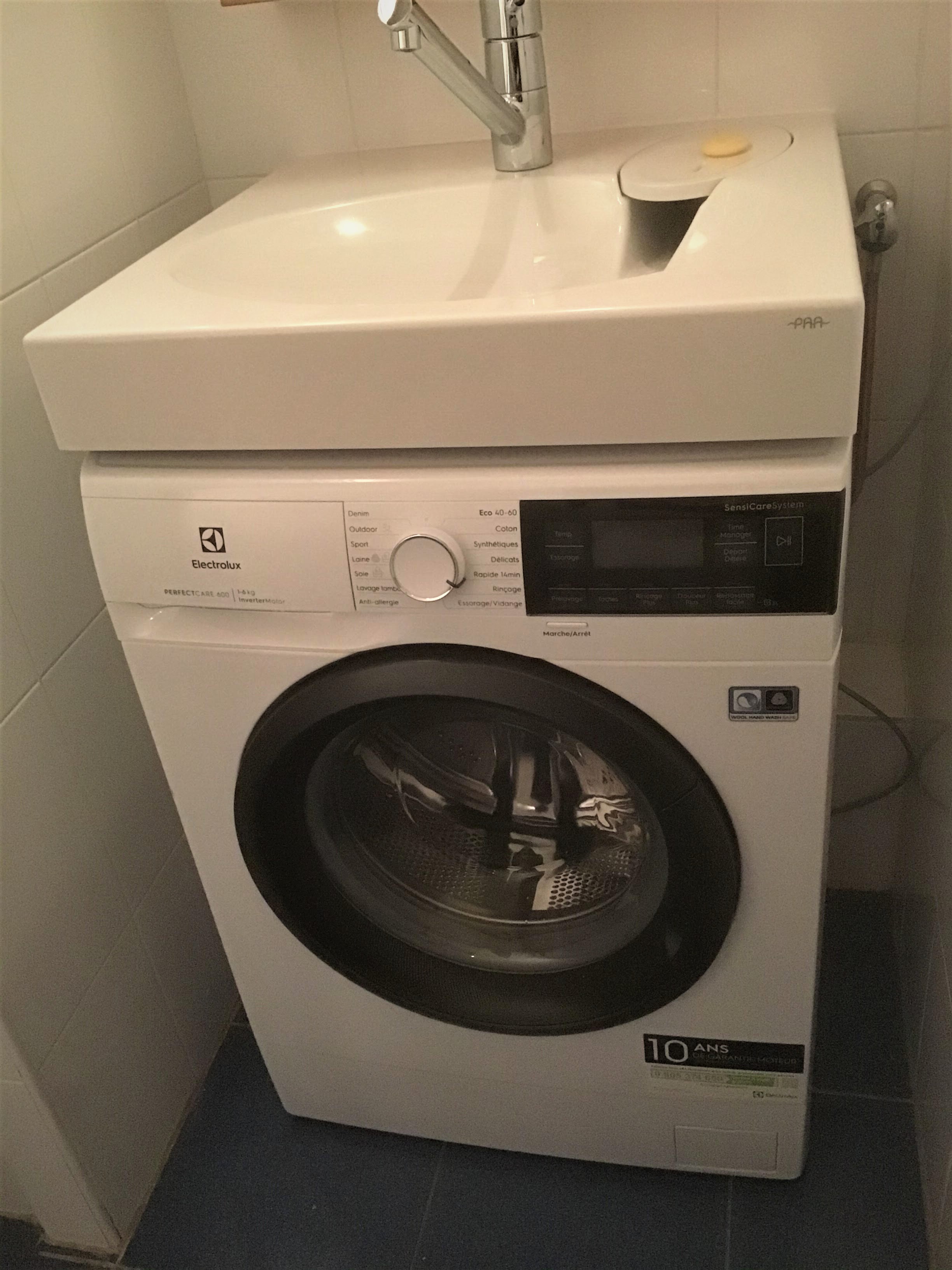 lavabo sur machine &agrave; laver gpm1